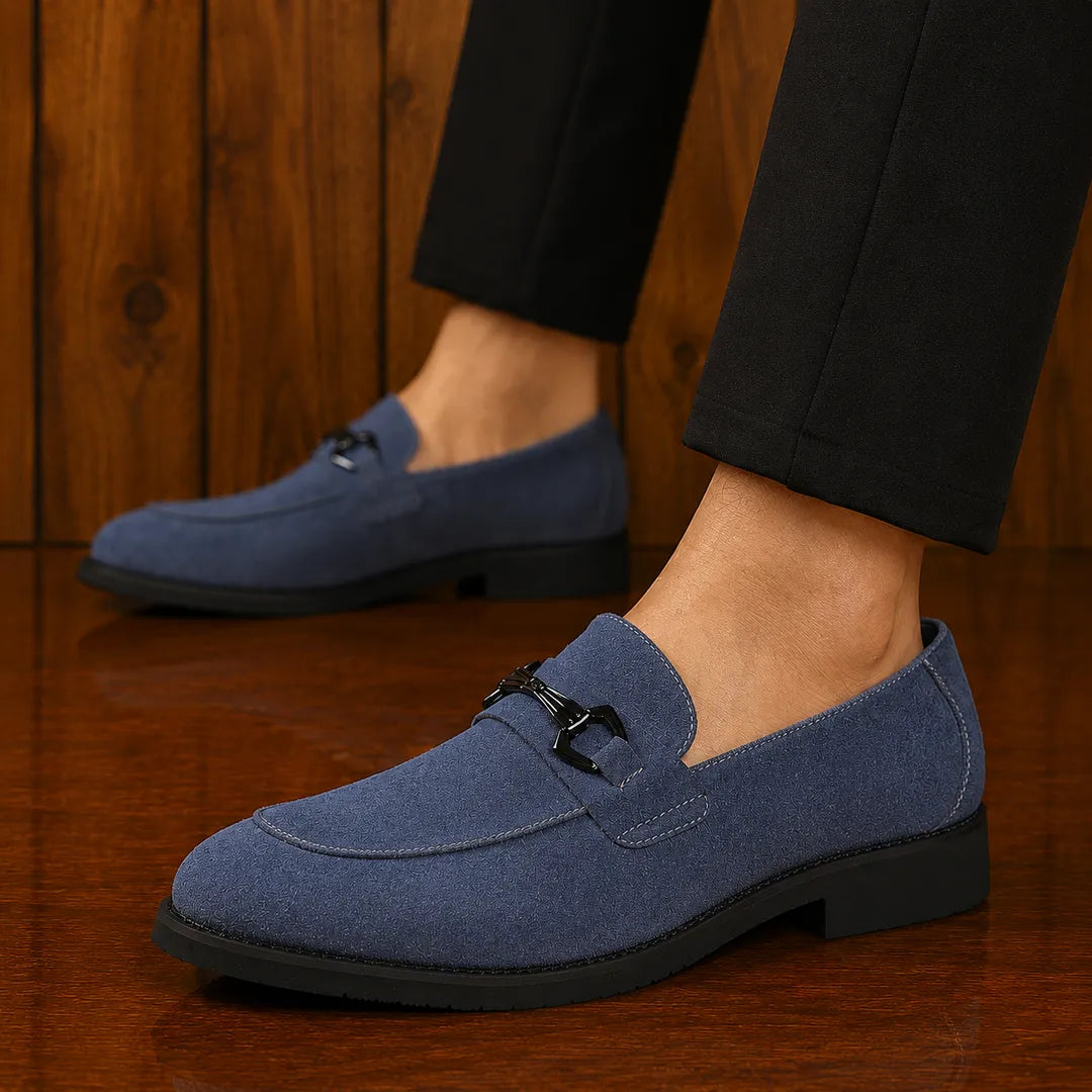 Metal Bit Dress Loafers