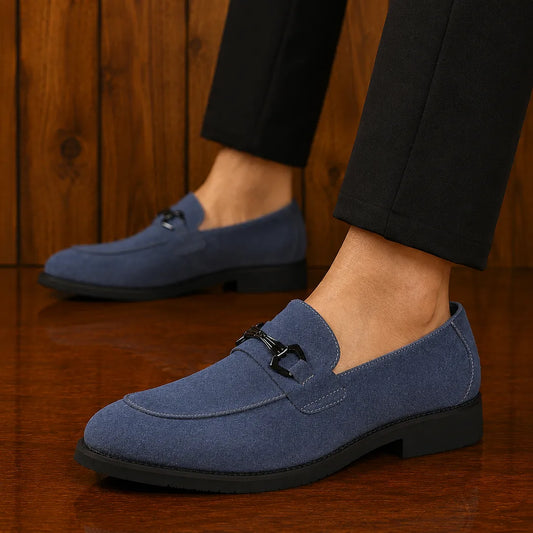 Metal Bit Dress Loafers