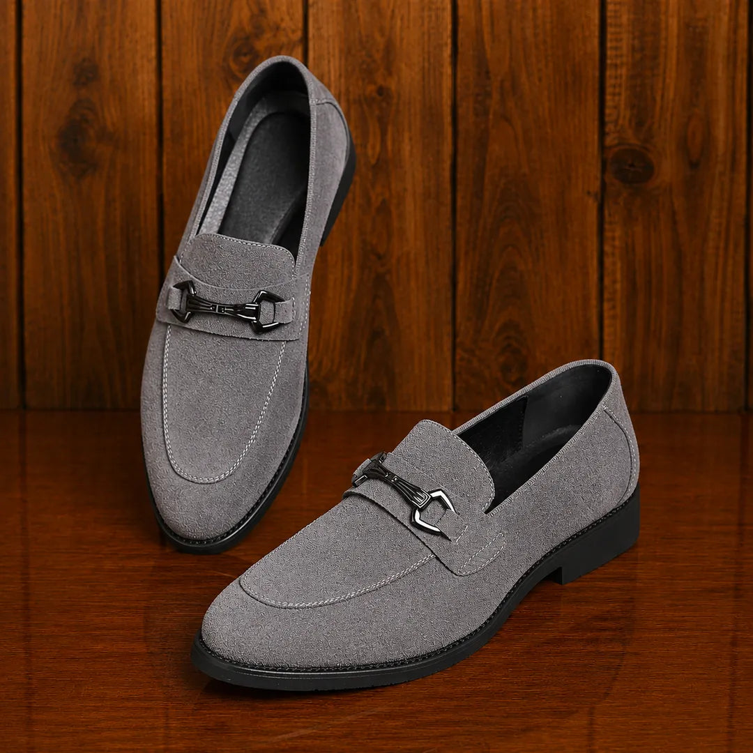 Metal Bit Dress Loafers