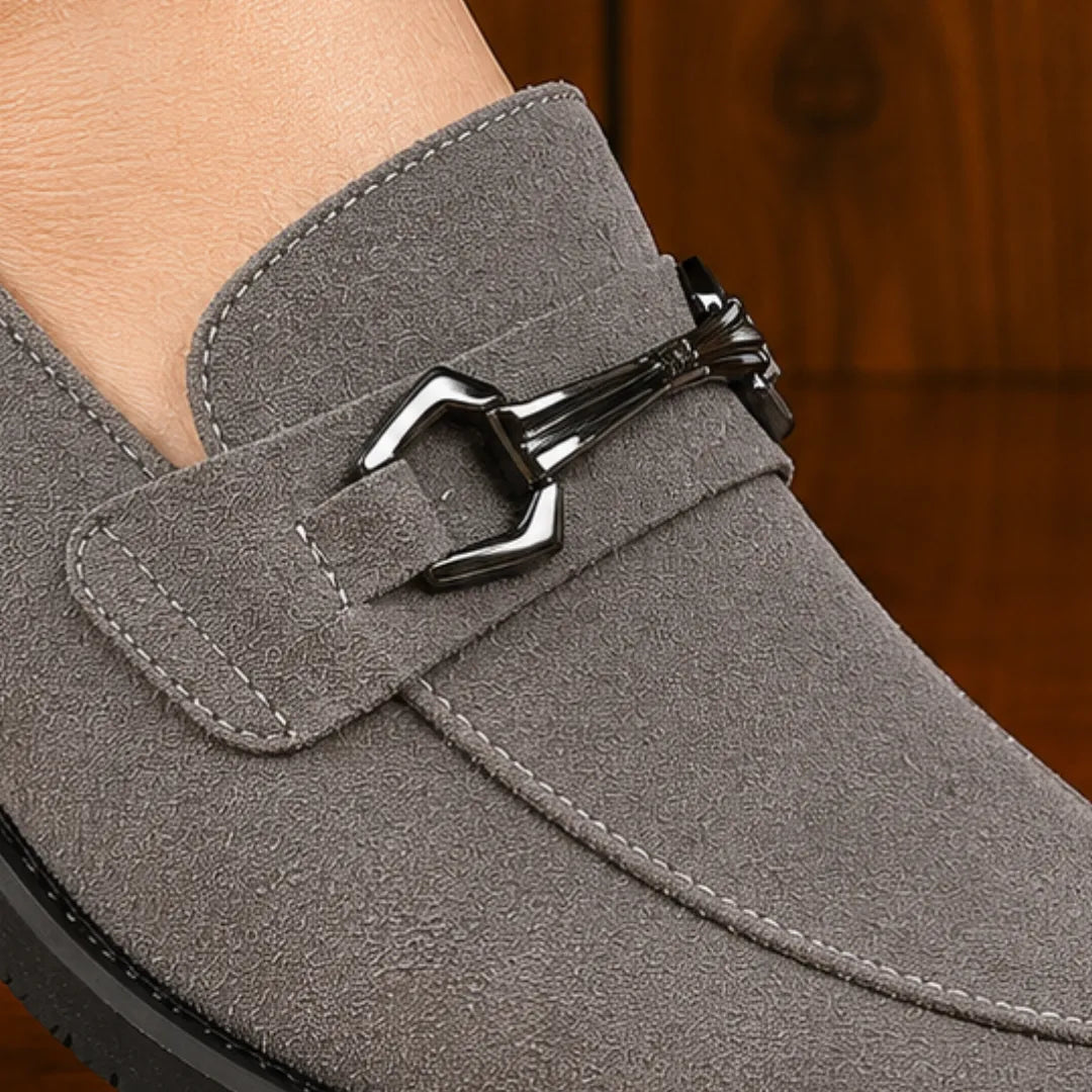 Metal Bit Dress Loafers
