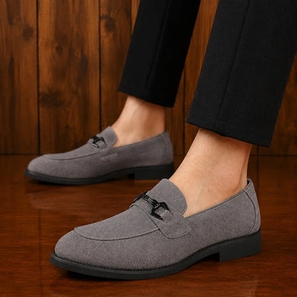 Metal Bit Dress Loafers