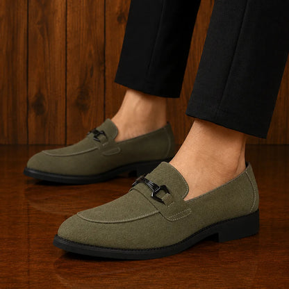 Metal Bit Dress Loafers