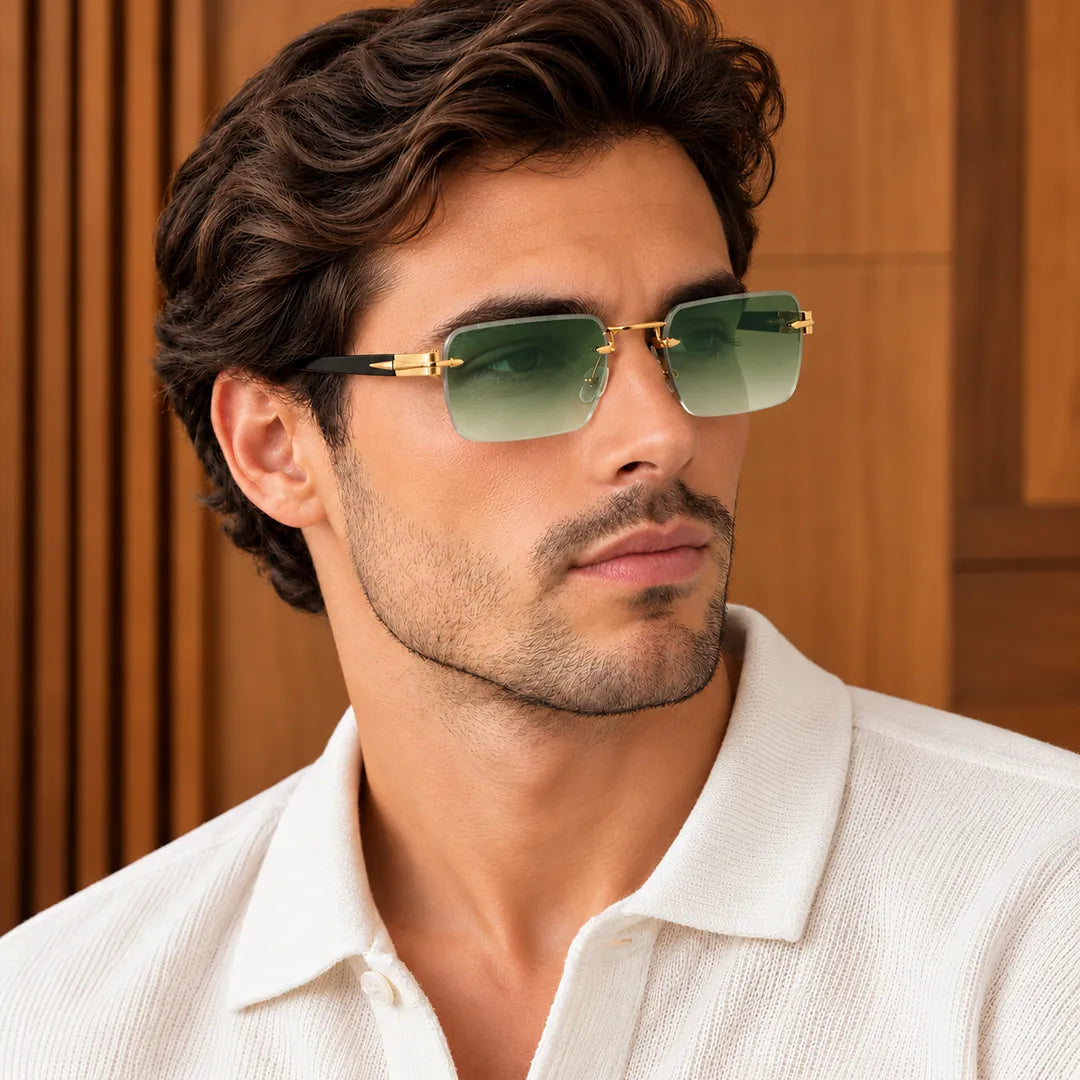 Modern Rimless Sunglasses