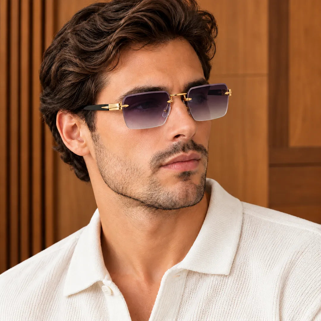 Modern Rimless Sunglasses