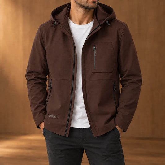 Multi-Pocket Hooded Jacket