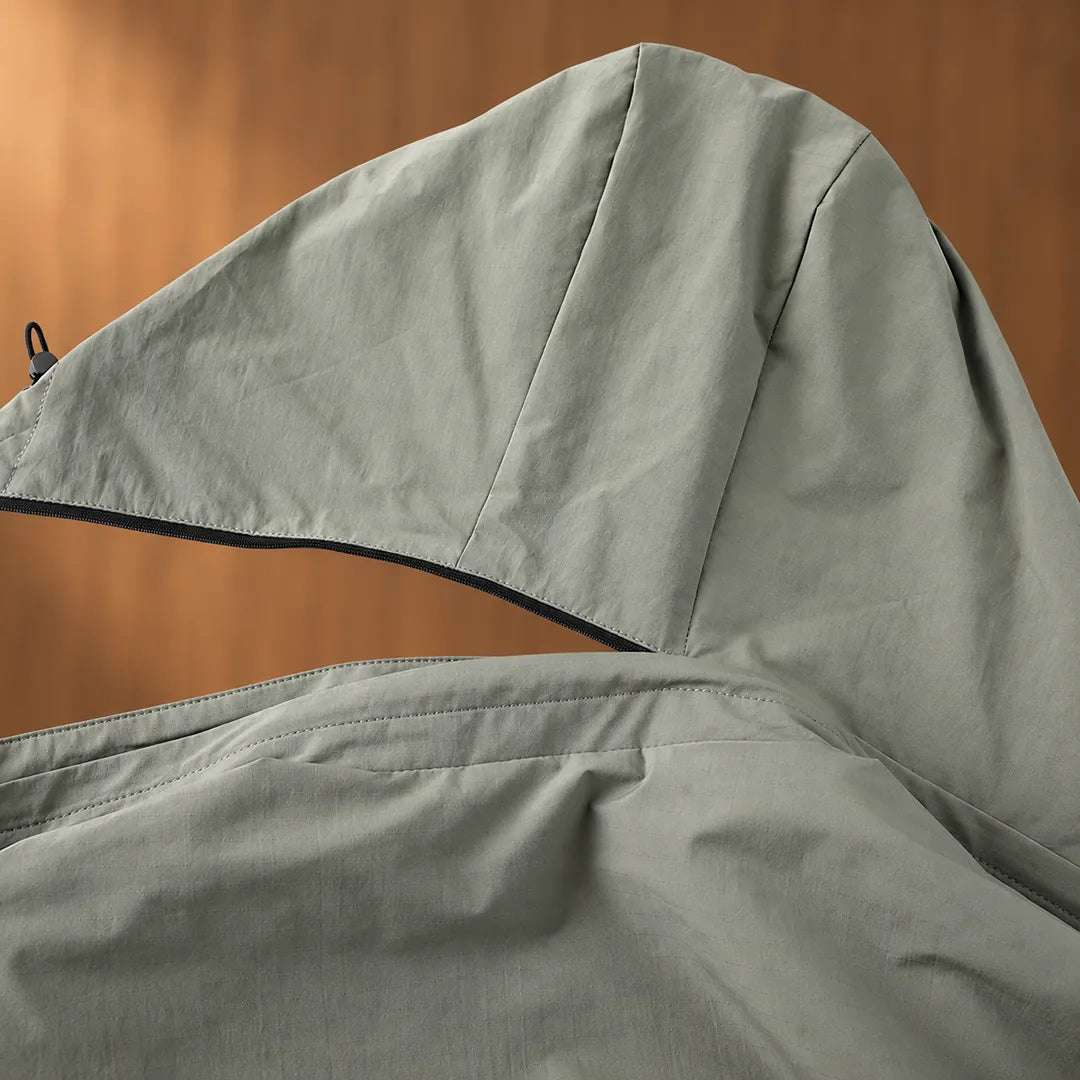 Multi-Pocket Hooded Jacket