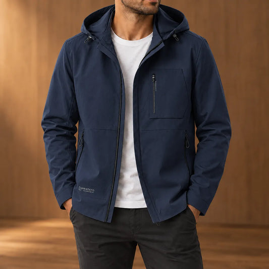 Multi-Pocket Hooded Jacket