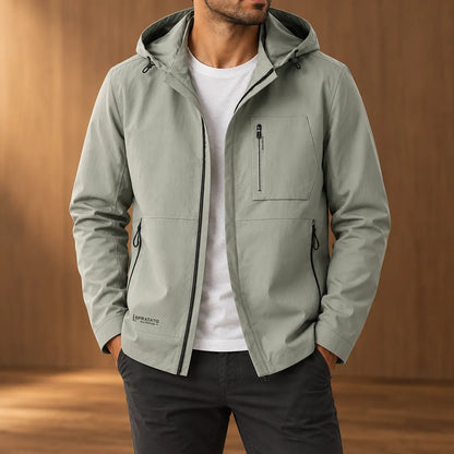 Multi-Pocket Hooded Jacket
