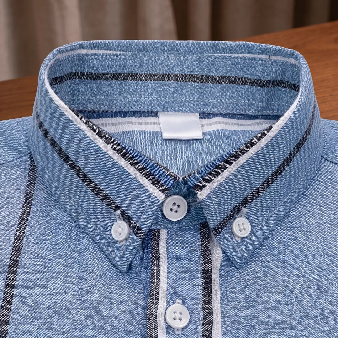 Multi-Stripe Button-Down Shirt
