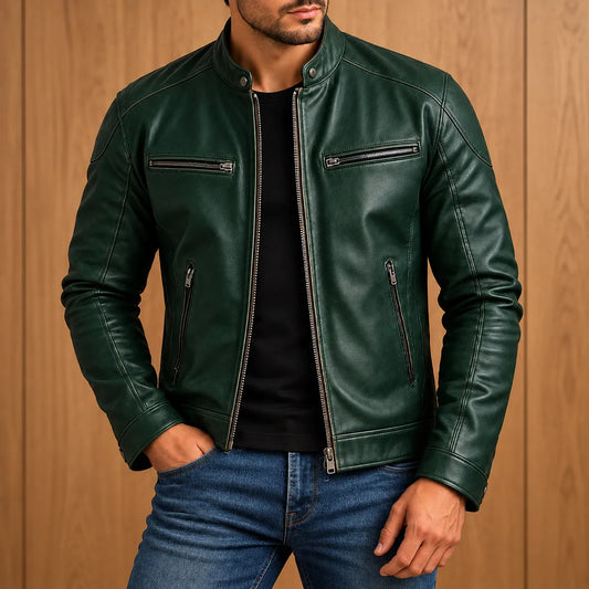 Multi-Zip Stand Collar Jacket