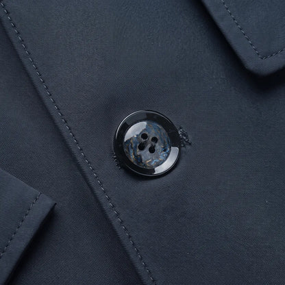 Notched-Lapel Long Coat