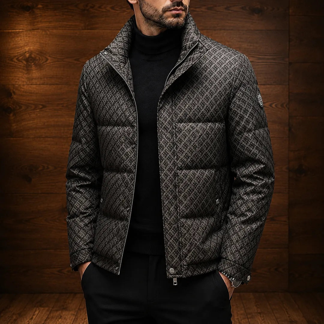 Patterned Down Jacket