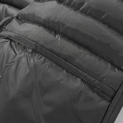 Patterned Hooded Puffer Jacket