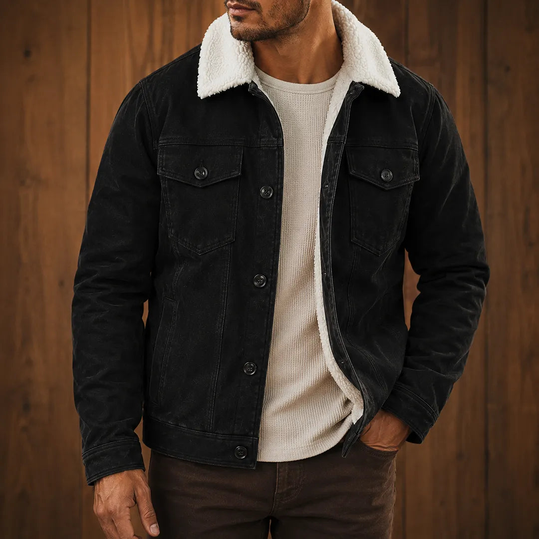 Plush-Lined Trucker Jacket