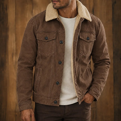 Plush-Lined Trucker Jacket
