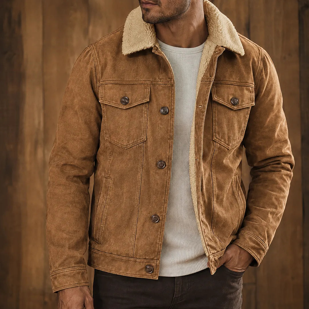 Plush-Lined Trucker Jacket