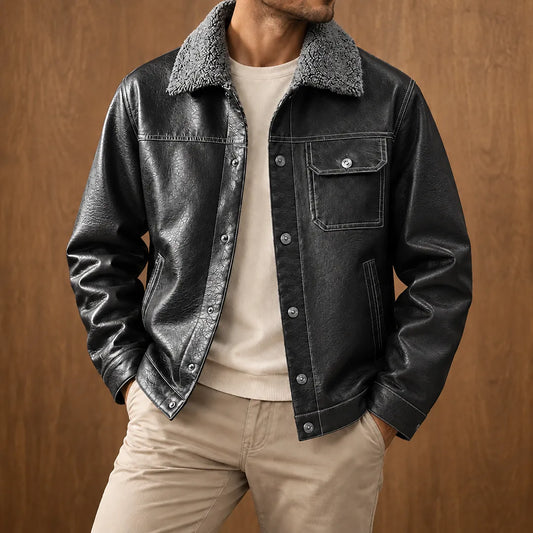 Plush Lined Snap Jacket