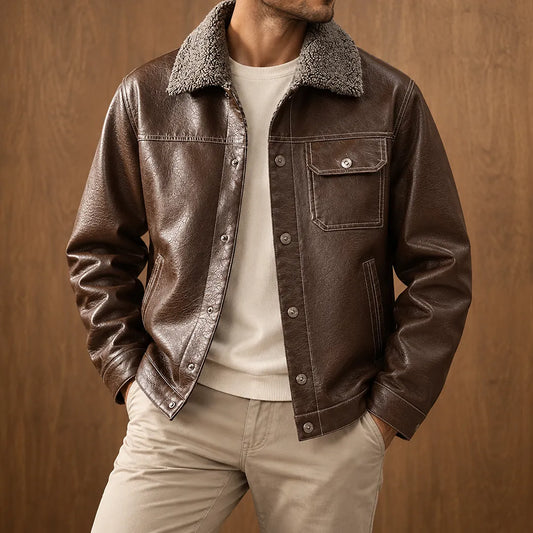 Plush Lined Snap Jacket