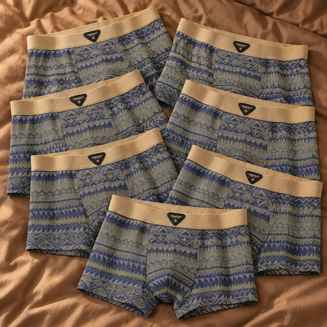 Retro Pattern Boxer Briefs