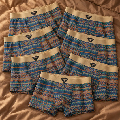 Retro Pattern Boxer Briefs