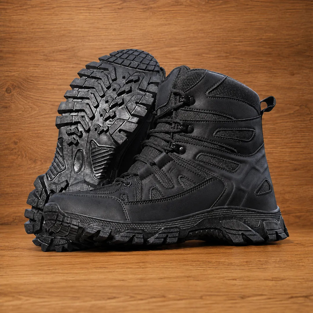 Rugged High-Top Boots