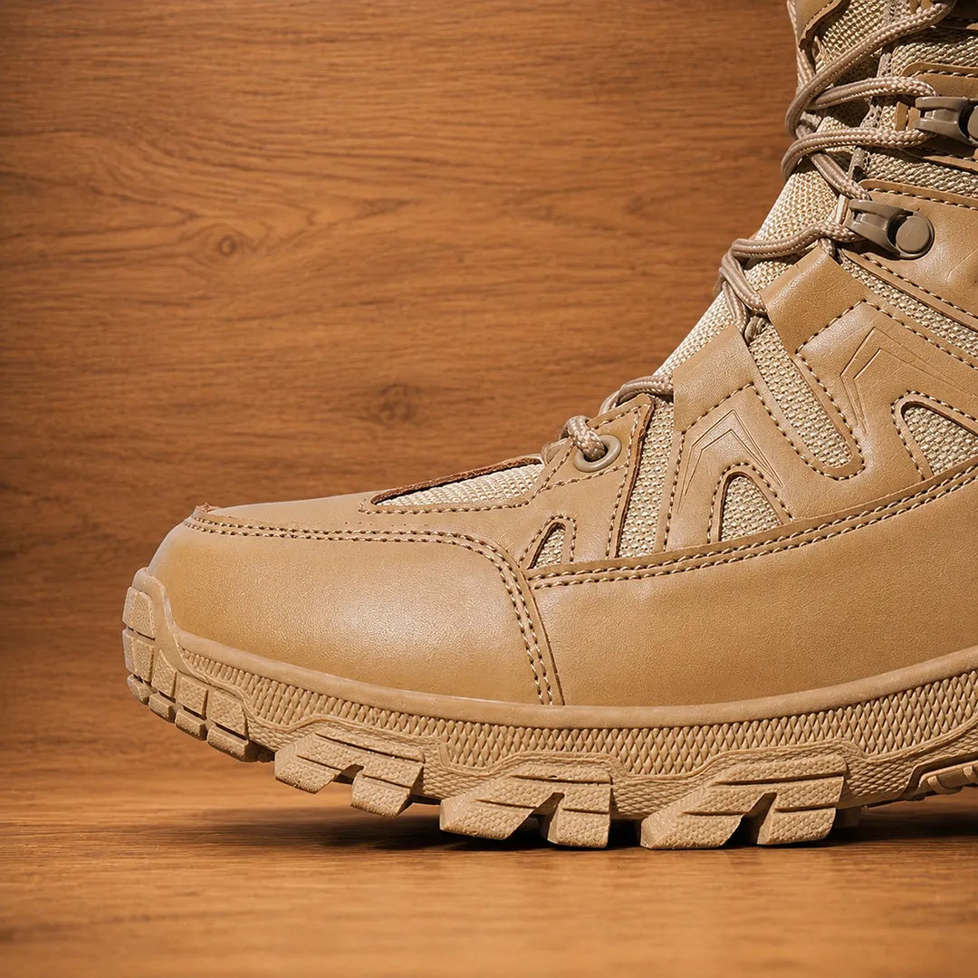 Rugged High-Top Boots