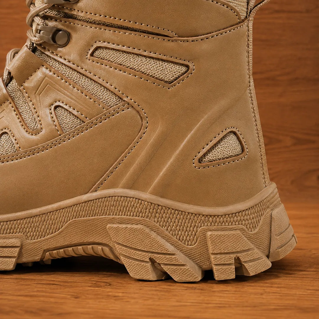 Rugged High-Top Boots