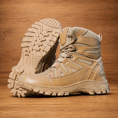 Rugged High-Top Boots