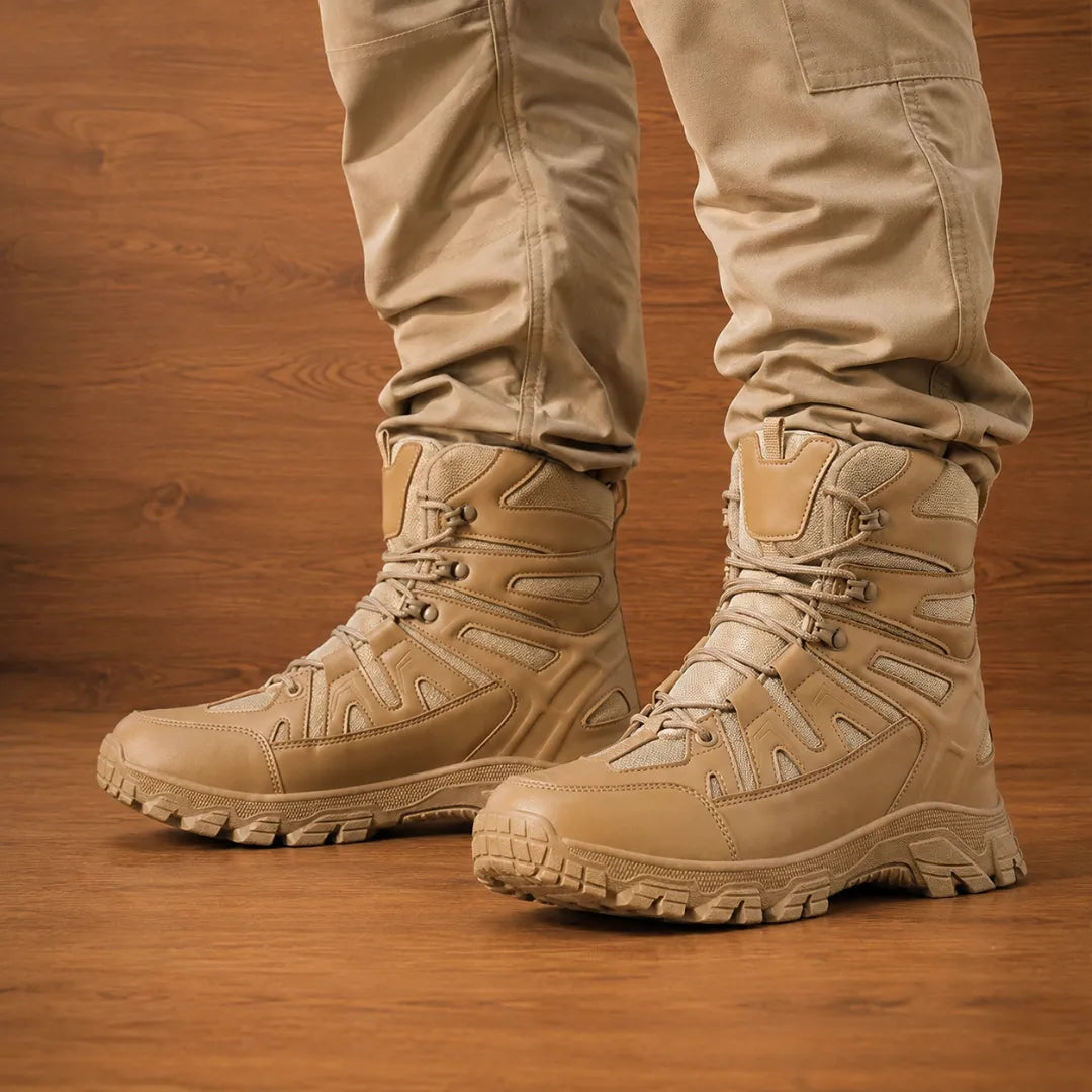 Rugged High-Top Boots