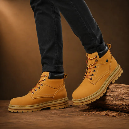 Rugged Lace-Up Boots