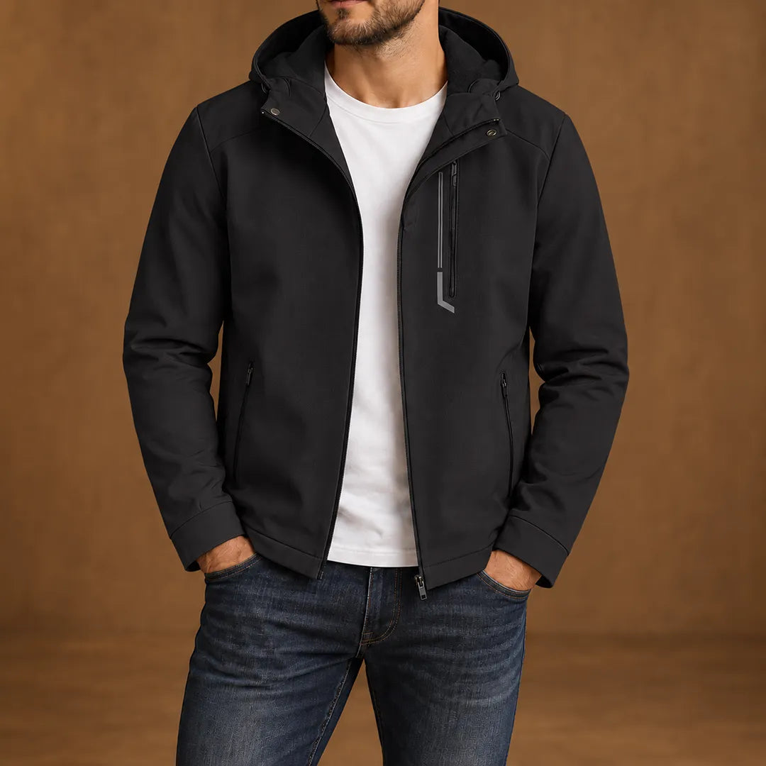 Simple Casual Hooded Jacket