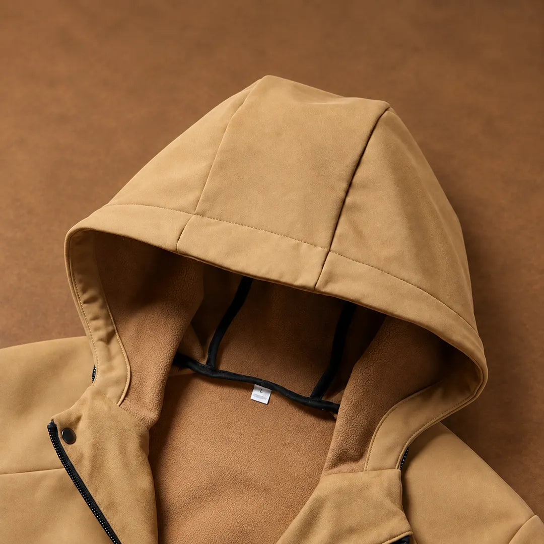 Simple Casual Hooded Jacket