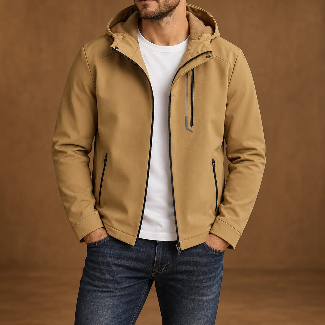Simple Casual Hooded Jacket