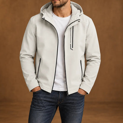 Simple Casual Hooded Jacket