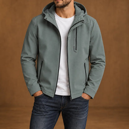 Simple Casual Hooded Jacket