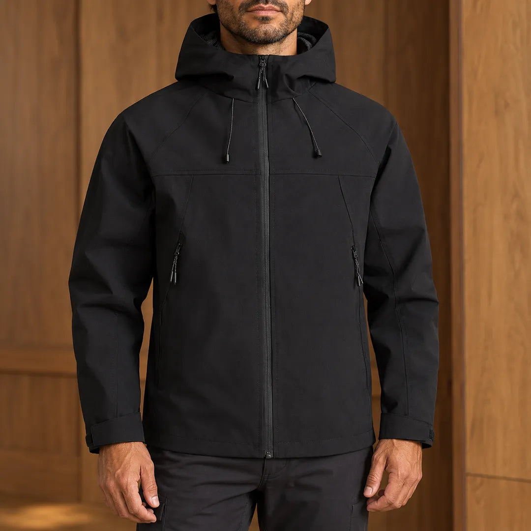 Simple Clean Hooded Jacket
