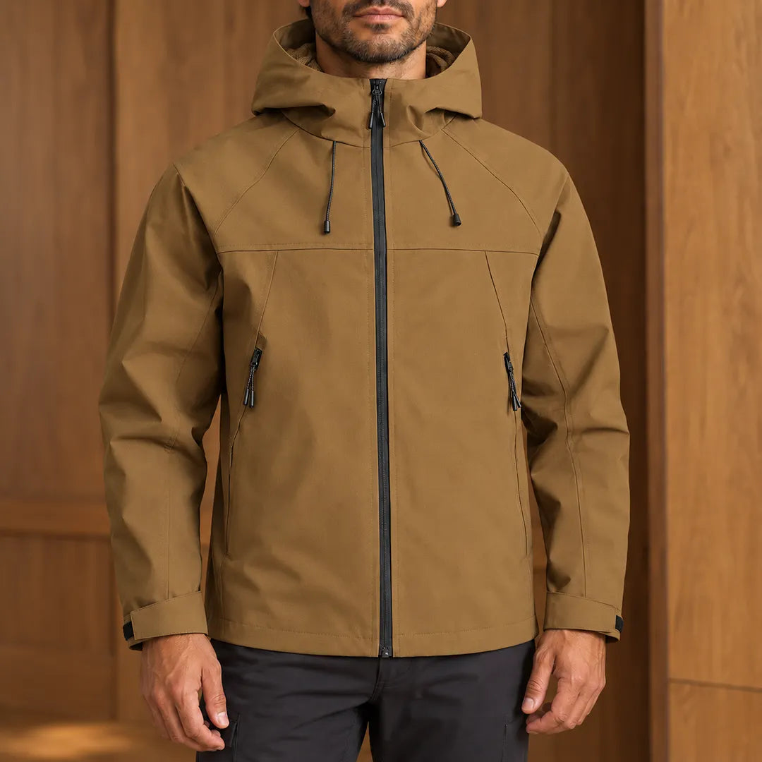 Simple Clean Hooded Jacket