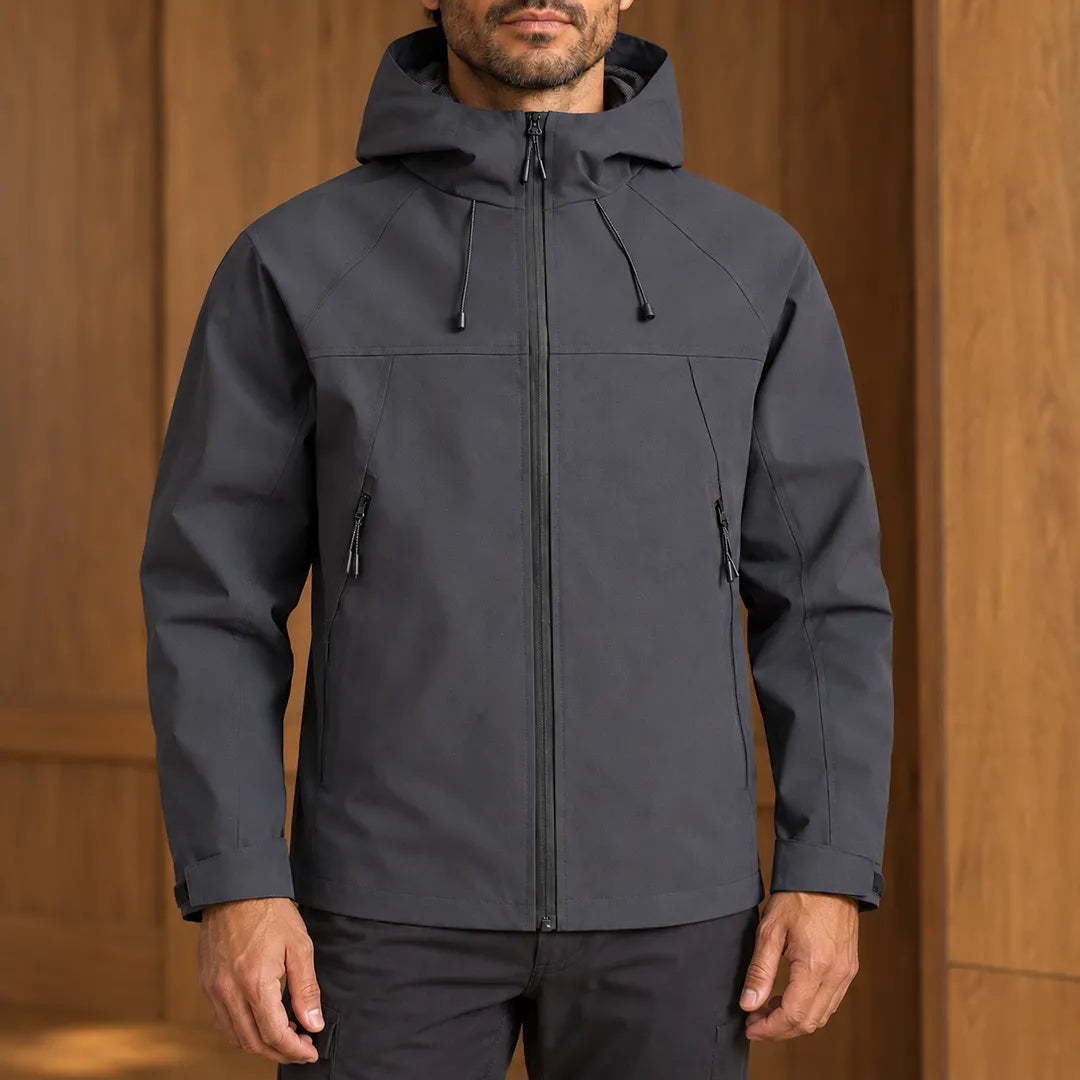 Simple Clean Hooded Jacket