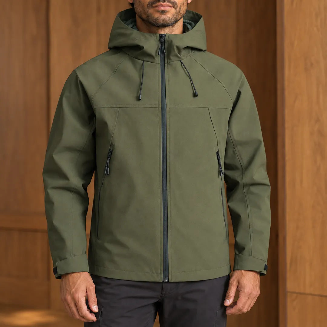 Simple Clean Hooded Jacket