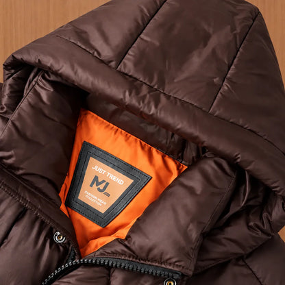 Snap-Front Puffer Jacket
