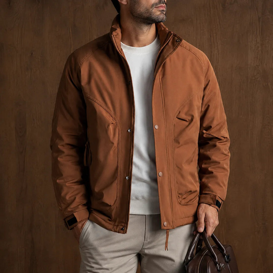 Snap Front Casual Jacket