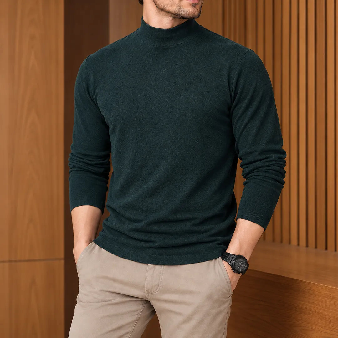 Soft Mock Neck Pullover
