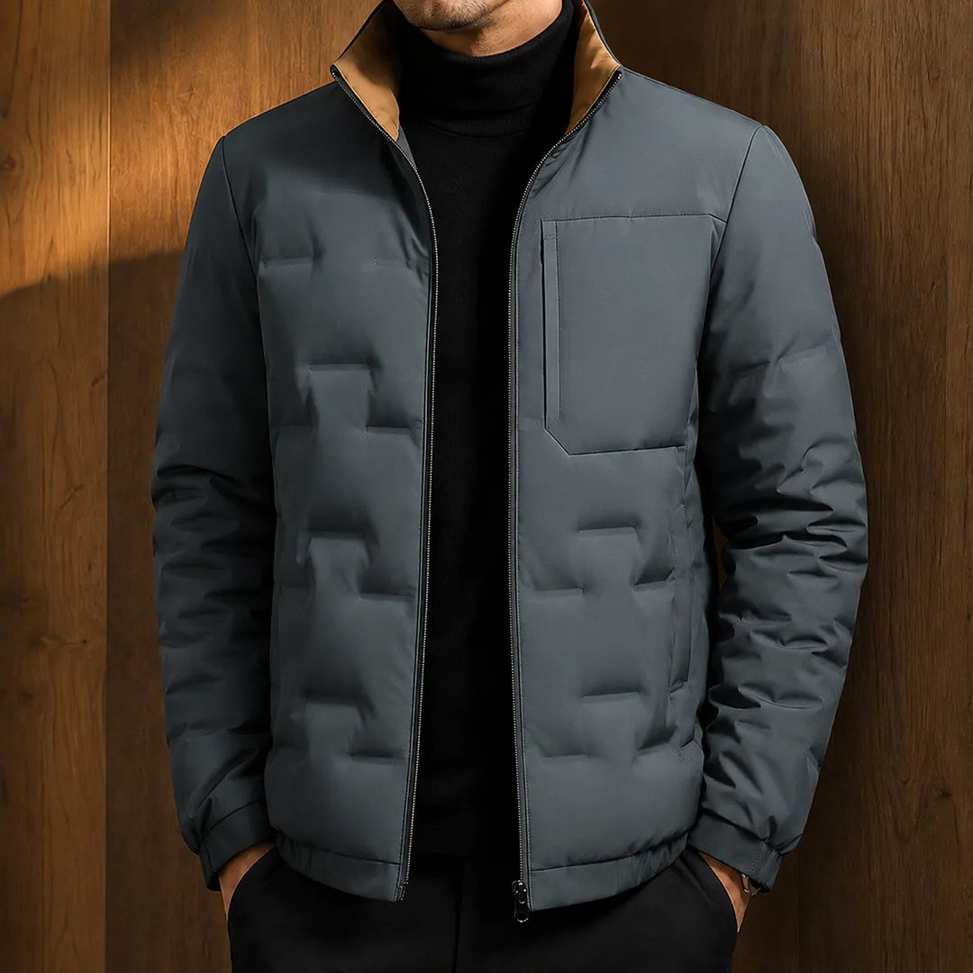 Quilted Zip-Front Jacket