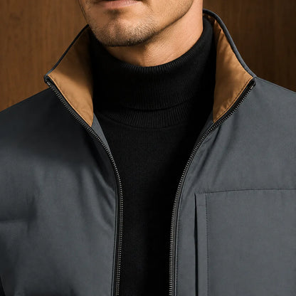 Quilted Zip-Front Jacket