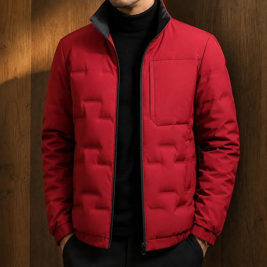 Quilted Zip-Front Jacket