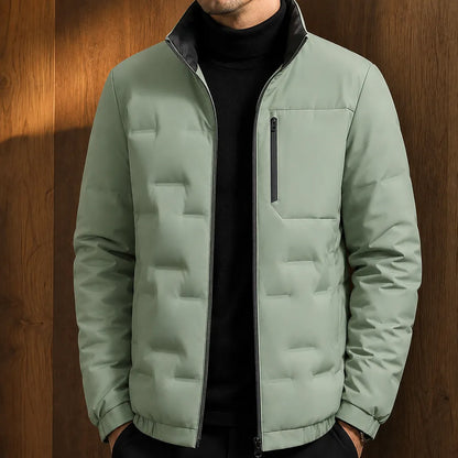 Quilted Zip-Front Jacket