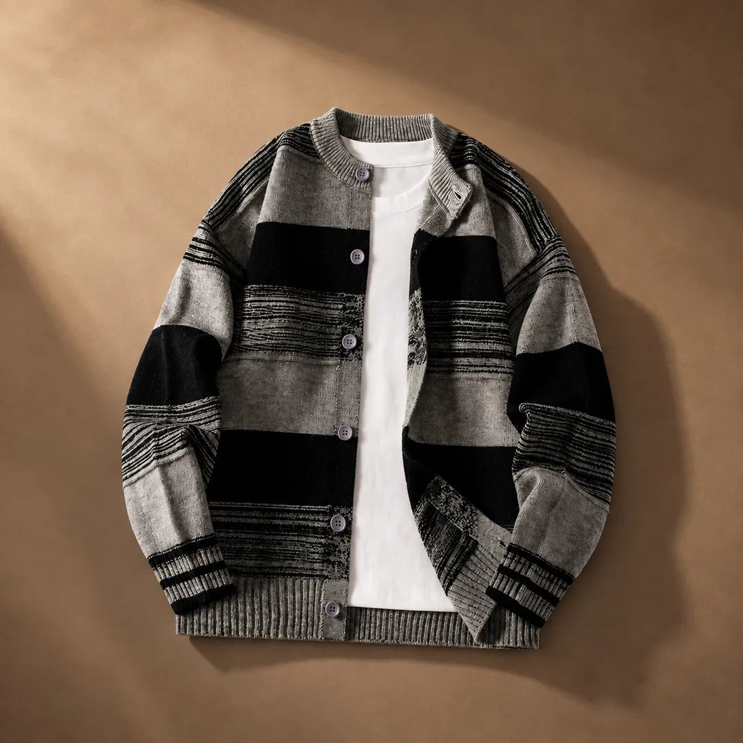Striped Knit Cardigan