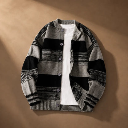 Striped Knit Cardigan