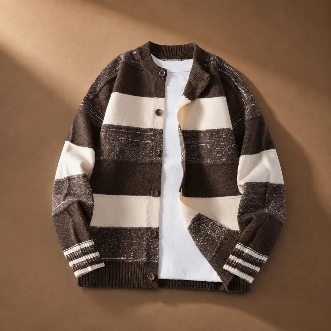 Striped Knit Cardigan