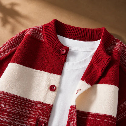 Striped Knit Cardigan